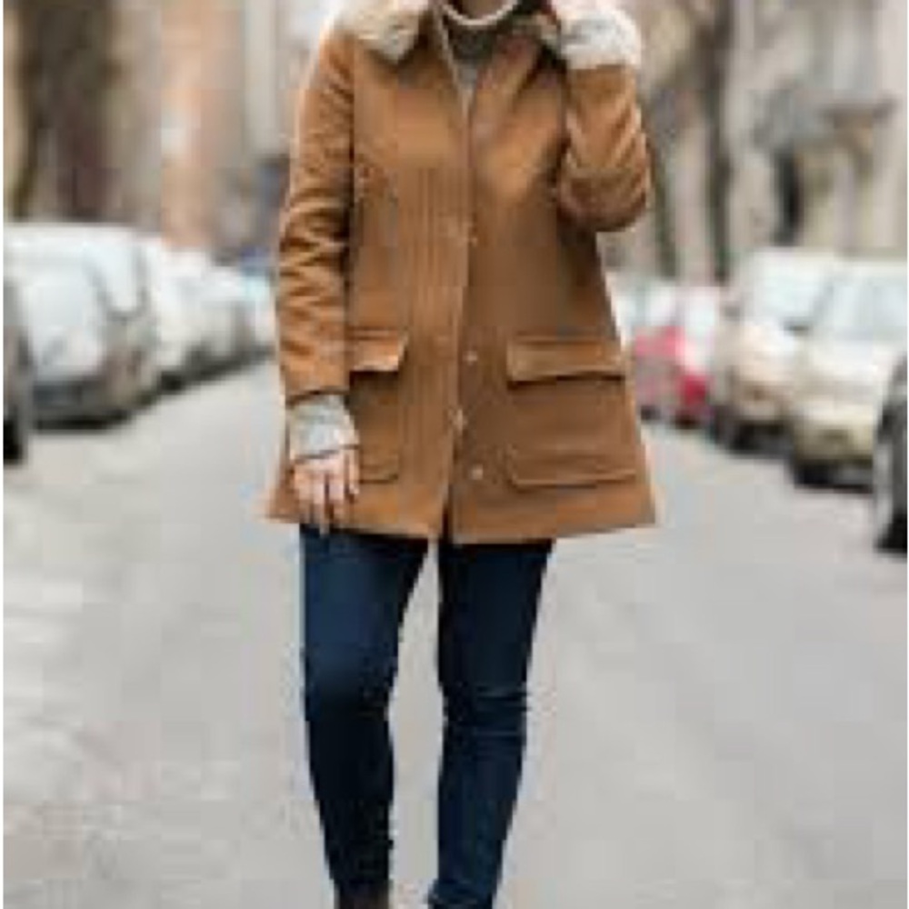 J. Crew Camel Pea Coat